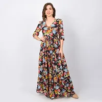 Stylish Georgette Printed Dresses For Women-thumb4