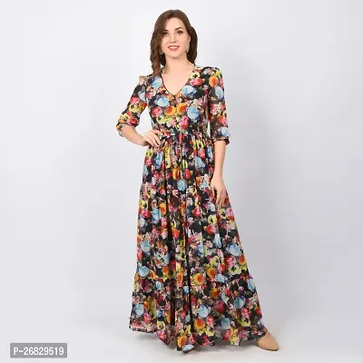 Stylish Georgette Printed Dresses For Women-thumb5