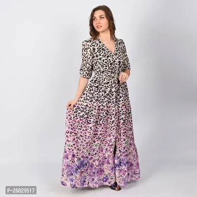 Stylish Georgette Printed Dresses For Women-thumb4