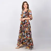 Stylish Georgette Printed Dresses For Women-thumb2