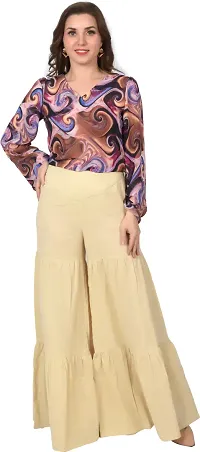 Elegant Multicoloured Crepe Printed Top For Women-thumb3