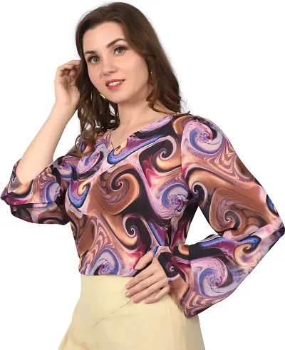 Elegant Crepe Top For Women