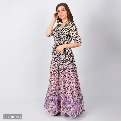 Stylish Georgette Printed Dresses For Women-thumb3