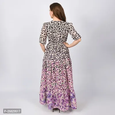 Stylish Georgette Printed Dresses For Women-thumb2