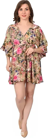 Stylish Cotton Blend Printed Dresses For Women
