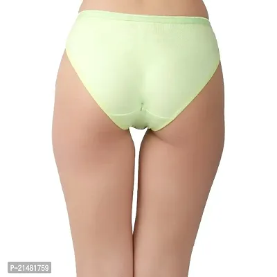 Classic Cotton Blend Solid Briefs for Women-thumb3