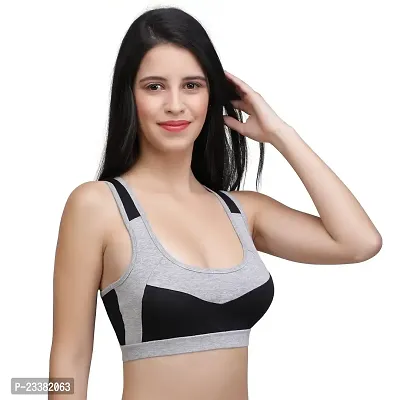 Stylish Cotton Blend Sports Bras For Women-thumb2