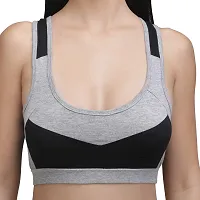 Stylish Cotton Blend Sports Bras For Women-thumb2