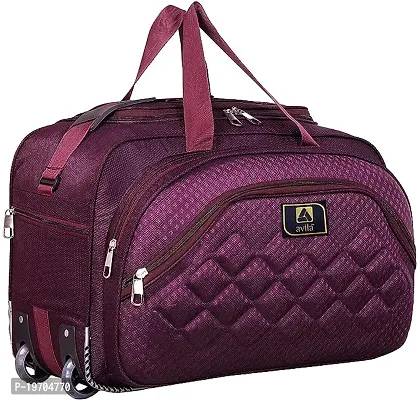 Designer Brown PU Solid Travel Bags-thumb0