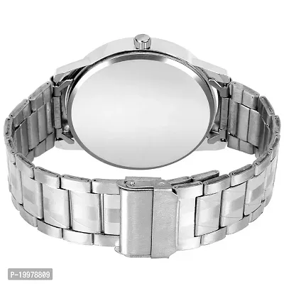 KIARVI GALLERY Analogue Silver King Dial Metal Strap Boys and Men's Watches (Silver)-thumb3