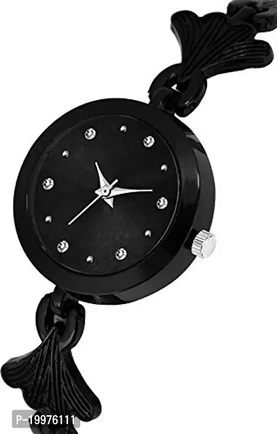 Kiarvi Gallery Black Magnet Buckle Starry Quartz Watch and Fashion Designer Analog Watch Combo Watch- for Girls-thumb3