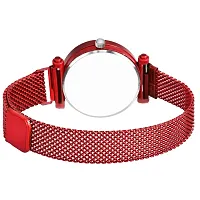 KIARVI GALLERY Analogue Queen Dial Magnetic Strap Girl's  Women's Watch (Red-Q)-thumb3