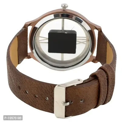 Kiarvi Gallery Analogue Men's Watch(Brown Dial Brown Colored Strap)-TDW-134-thumb5