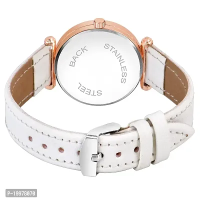 KIARVI GALLERY Analogue Queen Dial Leather Belt Watch for Girl's and Women's (White)-thumb4