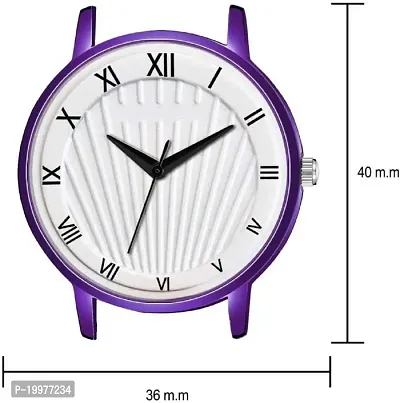 KIARVI GALLERY White Dial Purple Magnet Strep Designer Analog Watch for Girls and Women-thumb4