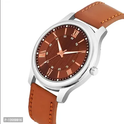 KIROHreg; Brown Dial Magnetic Metal Strap Analogue Men's Boy's Watch-thumb2