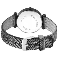 KIARVI GALLERY Clausal Analogue PU Belt Girl's and Women's Watch (Black)-thumb3