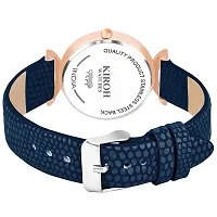 KIARVI GALLERY Analogue Unique Multi Flower Dial Designer Leather Strap Women's and Girl's Watch (Blue)-thumb3