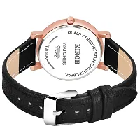 KIARVI GALLERY Analogue Crown Princess Dial Unique Designer Leather Strap Women's and Girl's Watch (Black)-thumb2