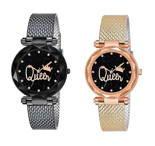 Trending PU Analog Watches For Women Pack Of 2