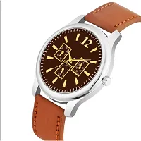 KIARVI GALLERY Analogue Leather Boy's and Men's Watch(Brown Dial,Brown Leather Strap) (Brown-BRWN)-thumb1