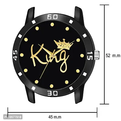 KIARVI GALLERY Analogue Black King Dial PU Strap Boys and Men's Watches (Black)-thumb3