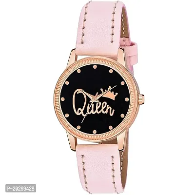 Kiarvi Gallery Analogue Queen Dial Unique Designer Leather Strap Women S And Girl S Watch