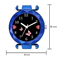 KIARVI GALLERY Analogue Butterfly Designer Magnetic Strap Girl's  Women's Watch (Blue-BF)-thumb2
