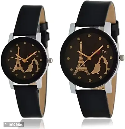 Kiarvi Gallery Paris Lovers Stand Couple Watch for Men and Woman