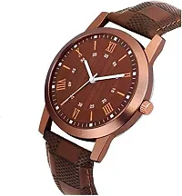 KIROH? Brown Dial Leather Strap Analogue Men's Watch-thumb1