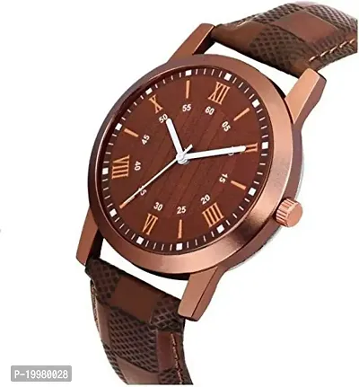 KIROH? Brown Dial Leather Strap Analogue Men's Watch-thumb2