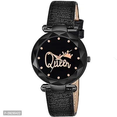 Kiarvi Gallery Analog Girl S Watch  Black Dial Black Colored Strap