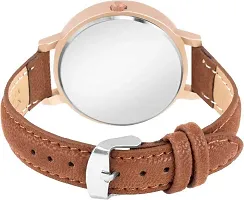 Kiarvi Gallery Latest Collection's White Dial Watch of Leather Strap for Women-thumb2