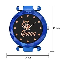 KIARVI GALLERY Analogue Queen Dial Magnetic Strap Girl's  Women's Watch (Blue-Q)-thumb2