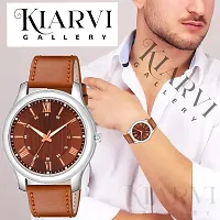 KIROHreg; Brown Dial Magnetic Metal Strap Analogue Men's Boy's Watch-thumb3