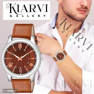 KIROHreg; Brown Dial Magnetic Metal Strap Analogue Men's Boy's Watch-thumb4