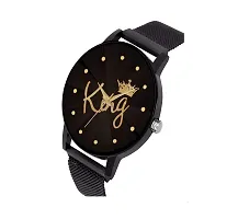 KIARVI GALLERY Casual Analogue Men's Watch(Black Dial Black Colored Strap)-KG-A02-thumb1