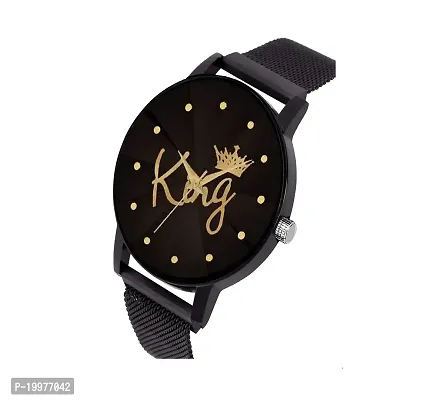 KIARVI GALLERY Casual Analogue Men's Watch(Black Dial Black Colored Strap)-KG-A02-thumb2