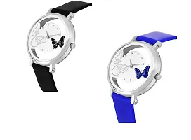 KIARVI GALLERY Black and Blue Open DIAL Butterfly Watch for Girl and Women Analog Watch - for Women-thumb1