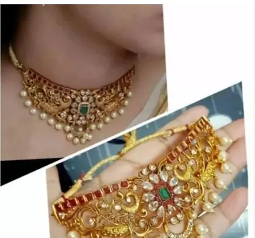 Stylish Brass Jewellery Set For Women