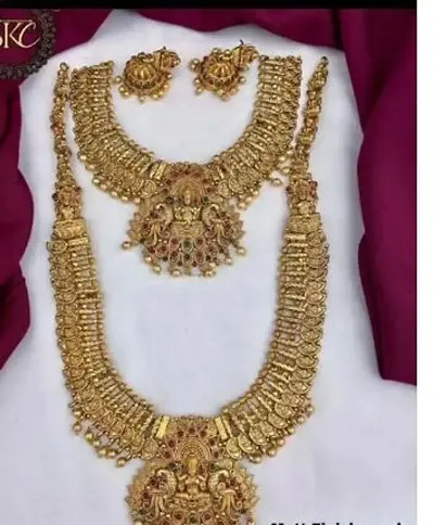 Stylish Brass Jewellery Set For Women