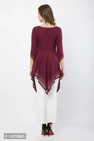 HC Fashion Women a-line midi Wine-thumb2