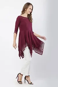 HC Fashion Women a-line midi Wine-thumb2