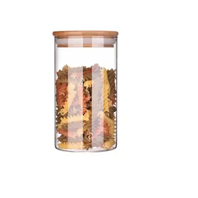 Trendy High Quality Imported Borosilicate Glass Jar Container Canister 1000 ML  Pack of 1