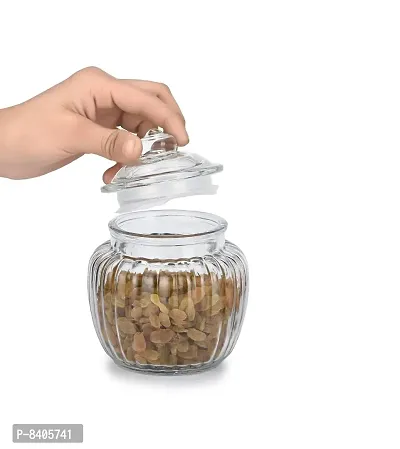 Stylish Jar High Quality Imported Glass Jar Container Canister Set 700 ML  Pack of 2-thumb2