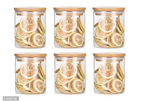 Classical High Quality Imported Borosilicate Glass Jar Container Canister 750 ML  Pack of 6-thumb0