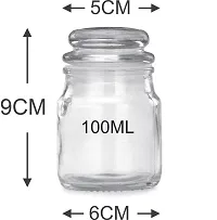 Glass Yunki Jar 100 ML (Pack of 4)-thumb2