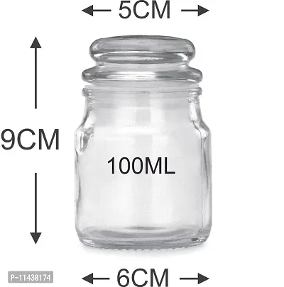 Glass Yunki Jar 100 ML (Pack of 4)-thumb3