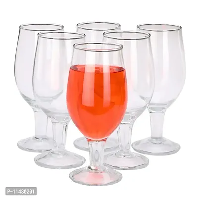 VERMA Rich look Juice / Wine Glass set 200 ML (Pack of 6)-thumb0