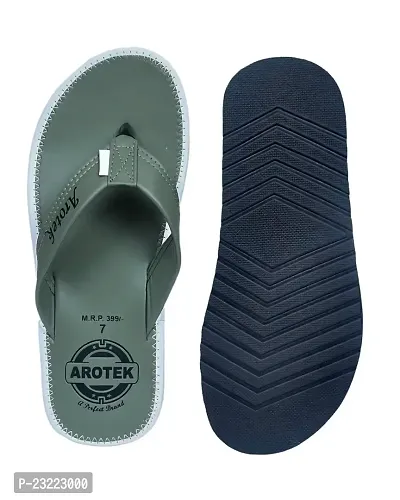 AROTEK Men's Flip Flop Casual Slipper Comfortable for Daily Use (Green, 6)-thumb3